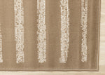 Functional Contemporary Lines Area Rug - 5' X 8' - Brown/Cream