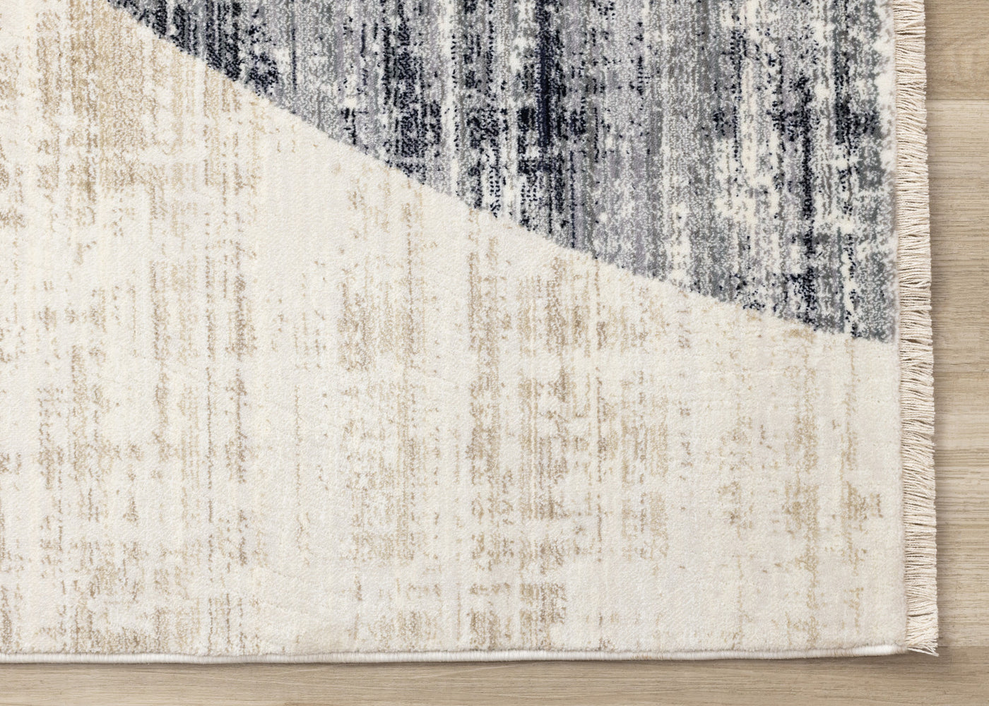 Sterling Modern Teardrop Area Rug - Brown Cream - 5' X 8'