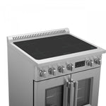 Forno Torino Stainless Steel 30" True Convection Induction Range with Air Fry and Air Sous Vide (4.32 Cu. Ft.) - FFSIN0950-30