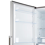 Forno Guardia 23.4" 10.8 Cu.Ft. Stainless Steel Bottom Freezer Refrigerator with Left Swing Door - FFFFD1778-24LS