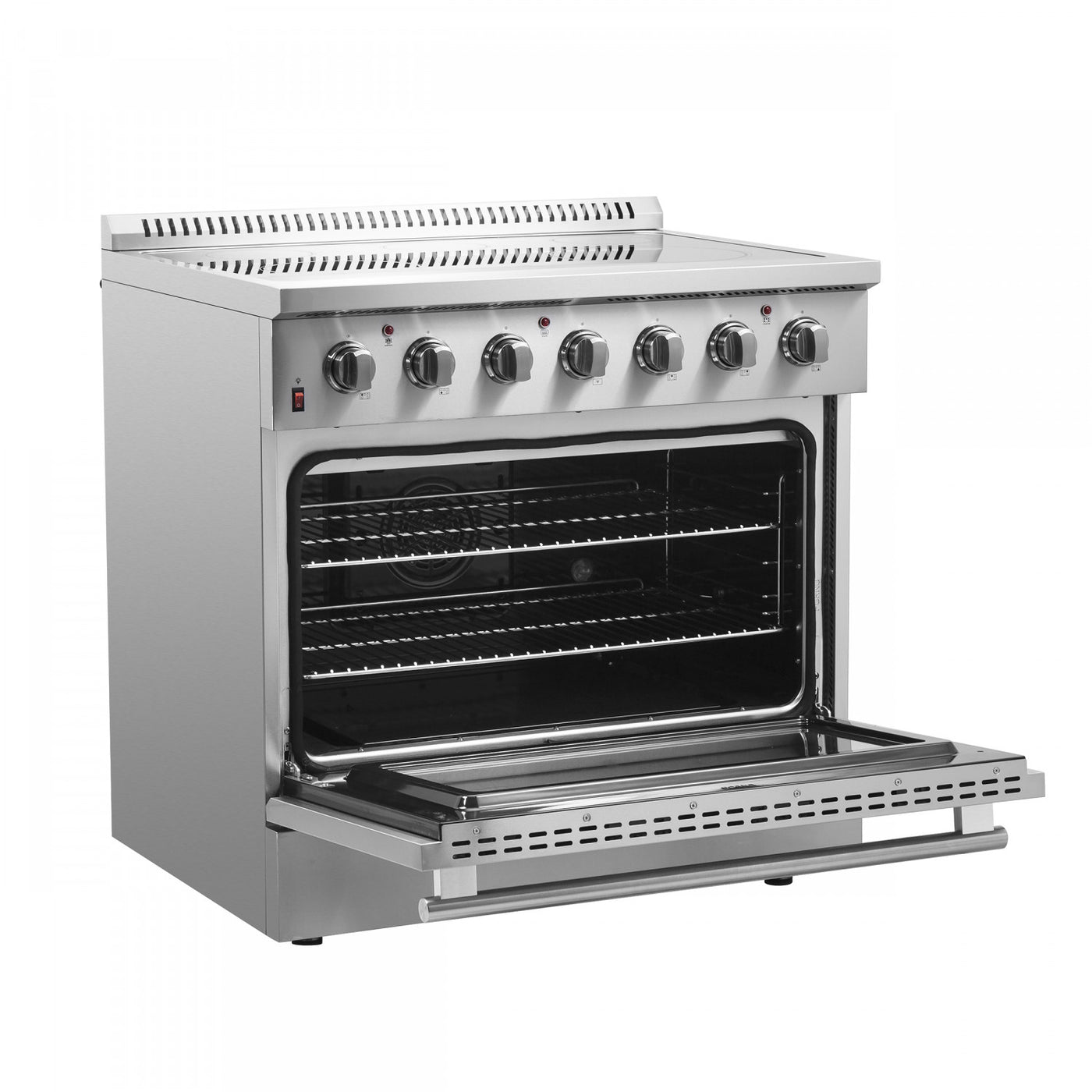 Forno Galiano 36" Stainless Steel Freestanding Electric Range With True Convection And Air Fry (5.36 Cu. Ft.) - FFSEL6083-36