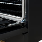 Forno Antico 36" Black Dual Fuel Range (4.5 Cu. Ft.) - FFSGS6113-36BLK