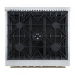 Forno Giovanni 30" Black Freestanding Gas Range (4.32 Cu. Ft.) - FFSGS6274-30BLK