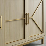 Neely Wide Accent Cabinet - Pale Oak