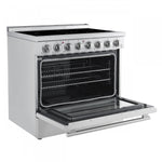 Forno Paolo 36" Stainless Steel Freestanding Electric Range With True Convection (5.44 Cu. Ft.) - FFSEL6011-36