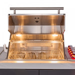 Forno Rimini White Countertop Outdoor Kitchen with 30" 62,600 BTU BBQ and 2 Beverage Centres (4.8 Cu. Ft.) - FODKT2575WHT