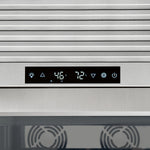 Forno Abruzzo 48" Stainless Steel 102 Bottle Dual Zone Wine Cellar with Clear Holders (24 Cu. Ft.) - FWCDR6611-48S