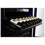 Forno Capraia 30" Stainless Steel 144 Bottle Dual Zone Wine Cooler with Two Beverage Drawers - FWCDR6661-30S