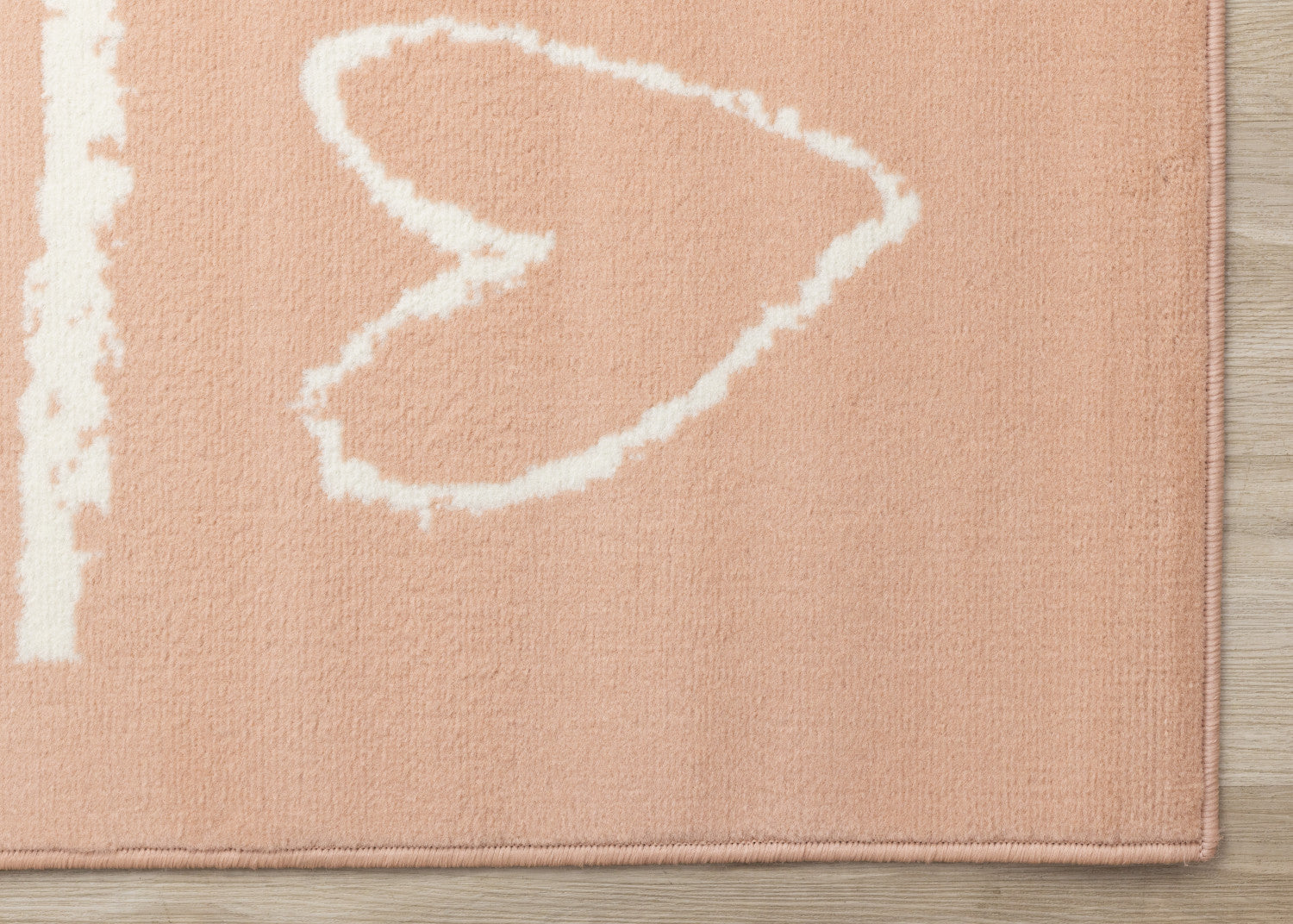 Kids Playing Board Area Rug - 4' X 6' - Pink/Cream