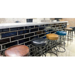 Maloe Leather Bar Stool - Black