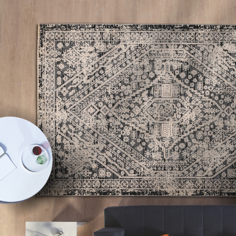 Alpena Traditional Rug - 8' x 10' - Black/Grey