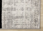 Elise Modern Geometric Area Rug - Grey Black White - 5' X 8'