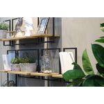 Bayan Metal Frame Wall Box II - Teak