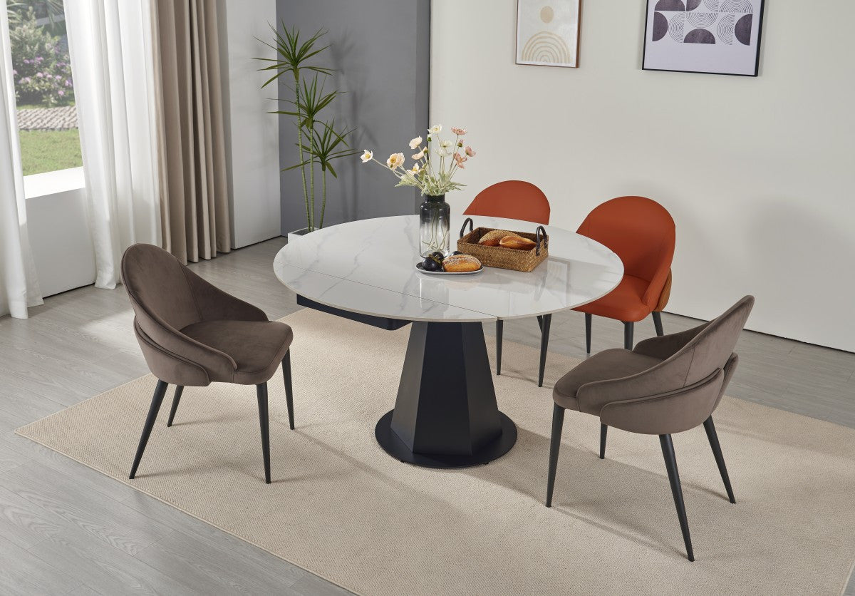 Akira Extendable Dining Table - Snowy White