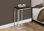 Zivo Side Table - Espresso/Chrome
