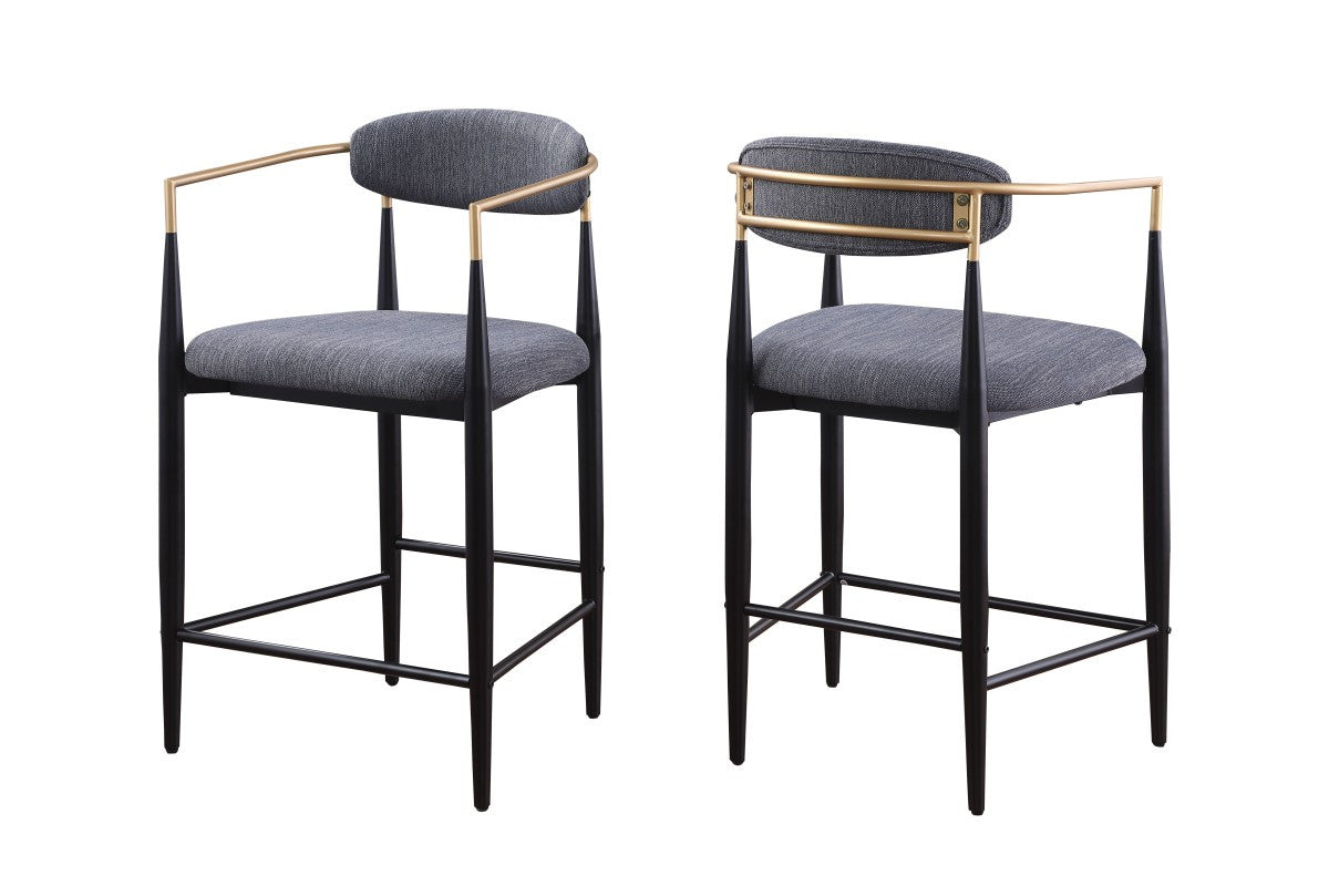Callum Counter Stool - Grey - Set of Two