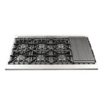 Forno Galiano 48" Stainless Steel Freestanding Double Oven Gas Range (6.58 Cu. Ft.) - FFSGS6244-48