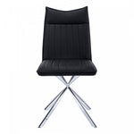 Fulton Dining Chair - Black/Chrome - Set Of Two