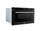 Forno Capoliveri Black 24" Built-In Microwave Drawer (1.2 Cu. Ft.) - FMWDR3000-24BLK