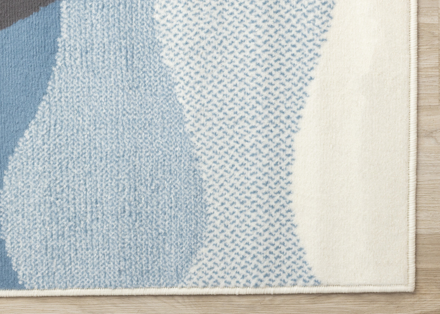 Kids Baby Penguin Area Rug - Grey Blue - 4' X 6'