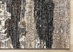 Allure Modern Dark Area Rug - Black Brown - 5' X 8'