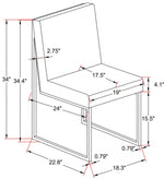 Orson Dining Chair - Black - Set of Two