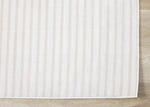 Machine Washable Modern Stripes Area Rug - Cream Beige - 5' X 8'