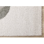 Misha Modern Geometric Area Rug - White Grey - 5' X 8'