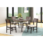 Arabella Round Dining Table - Black, Brown
