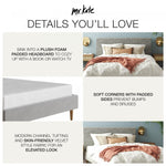 Daphne Upholstered Queen Bed - Light Gray Velvet