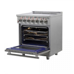 Forno Massimo 30" Stainless Steel Freestanding Electric Range With True Convection And Air Fry (4.32 Cu. Ft.) - FFSEL6020-30