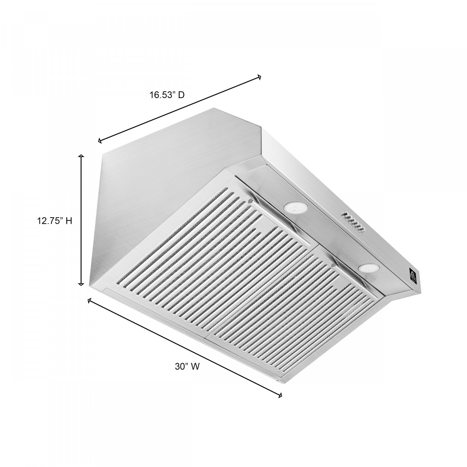 Forno Bari Stainless Steel 30" 400 CFM Under Cabinet Range Hood - FRHUC5255-30
