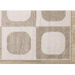 Logan Contemporary Modern Area Rug - Beige Cream - 8' X 11'
