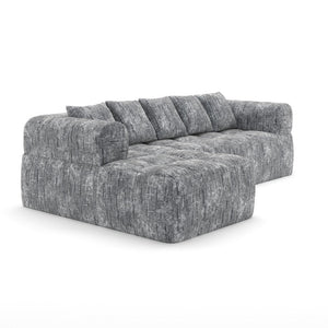 Maya All Foam Sectional - Grey