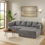 Maya All Foam Sectional - Grey
