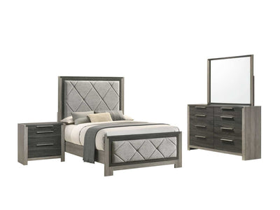 Andra 6-Piece Full Bedroom Package - Grey, Black