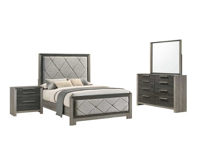 Andra 6-Piece Queen Bedroom Package - Grey, Black