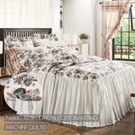 Selena IV Ruffled Queen Coverlet - Floral