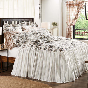 Selena IV Ruffled Queen Coverlet - Floral