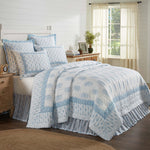 Rosalie Queen Quilt - Blue