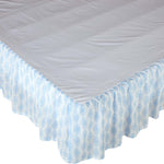 Rosalie King Bed Skirt - Blue