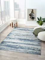 Jaipur 5' X 8' Washable Area Rug - Blue and White