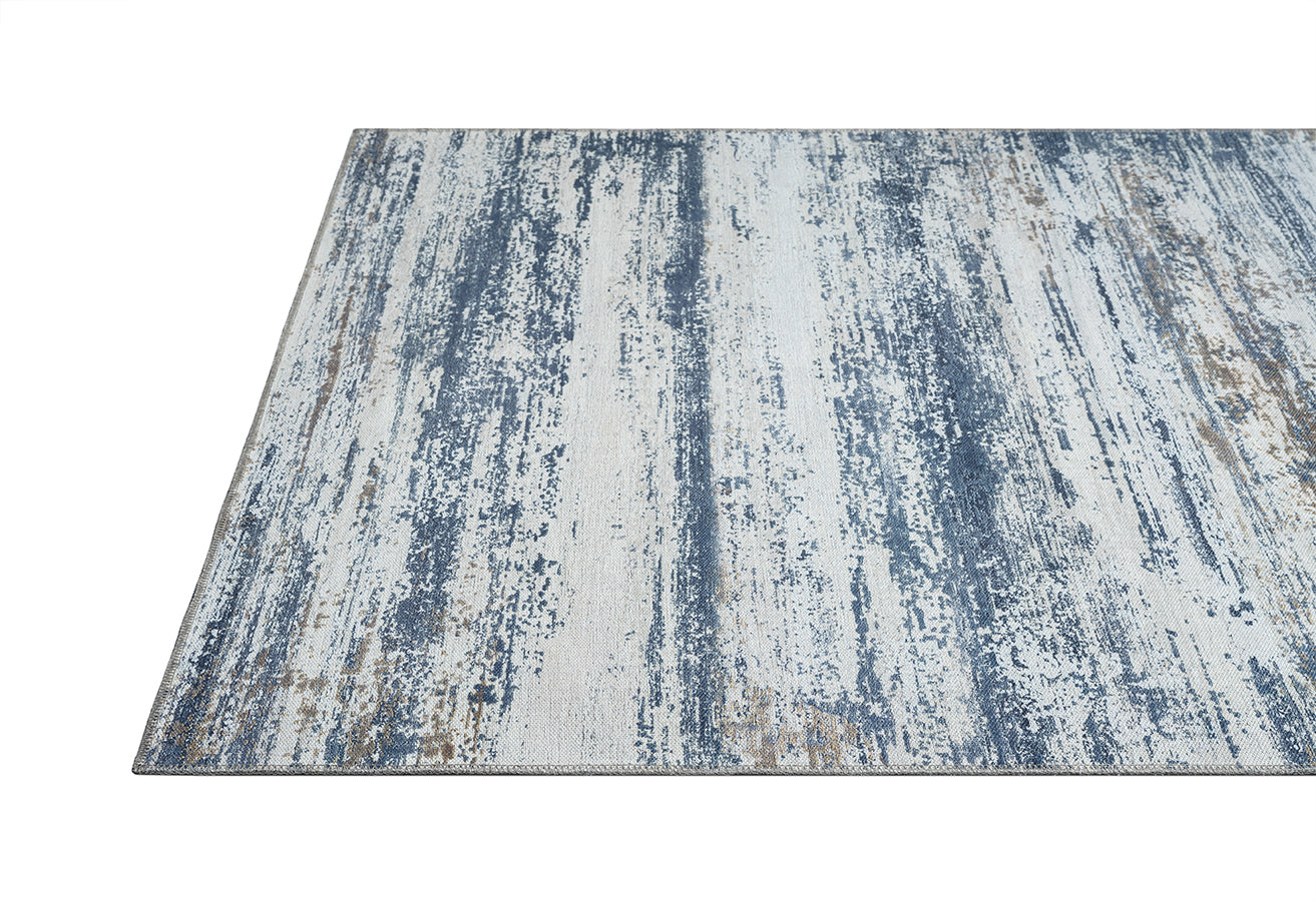 Jaipur 5' X 8' Washable Area Rug - Blue and White