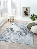 Jaipur 5' X 8' Washable Area Rug - Grey and White