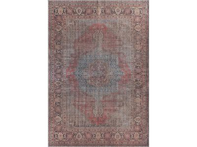 Jaipur 5' X 8' Washable Area Rug - Red and Blue