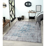 Jaipur 5' X 8' Washable Area Rug - Blue