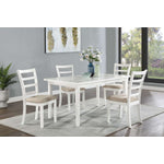 Natalia 5-Piece Dining Set - White
