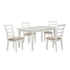 Natalia 5-Piece Dining Set - White
