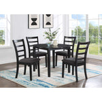 Natalia Extendable Round Dining Table - Black