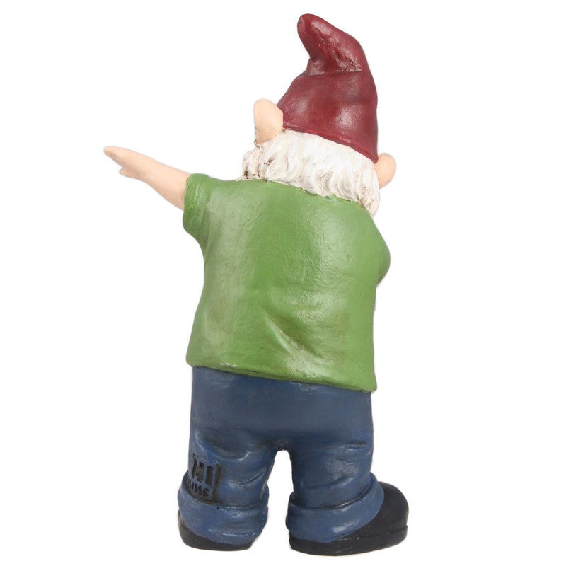 Notty Gnome - III Statue - Green/ Blue